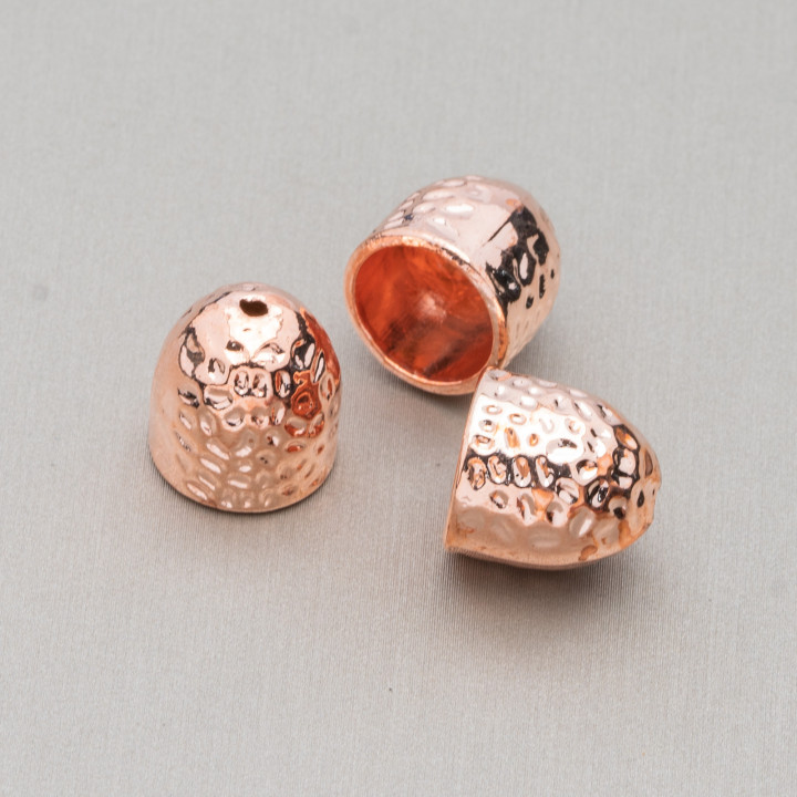 Wrought Brass Cups 16mm 32pcs Rose Gold