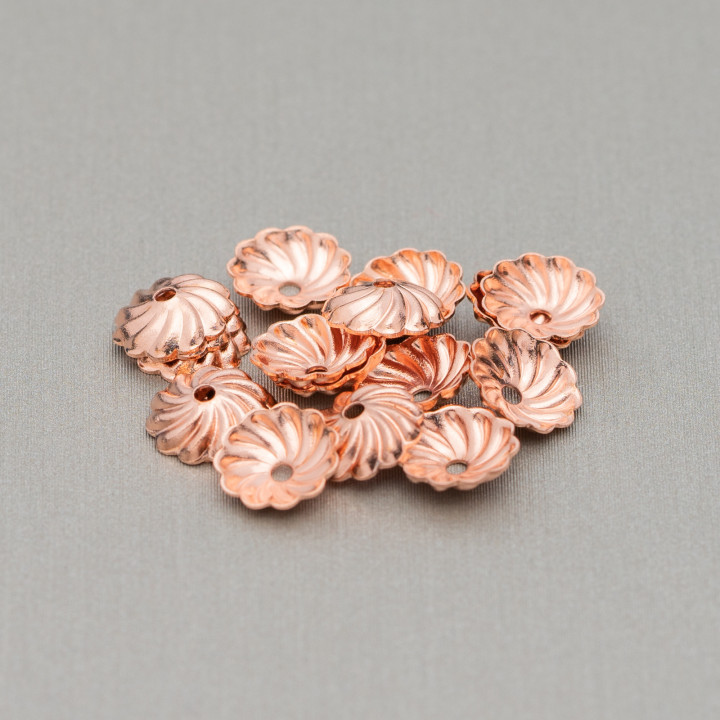 Spiralförmige Messingbecher 7 mm 60 g 600 Stk. Roségold