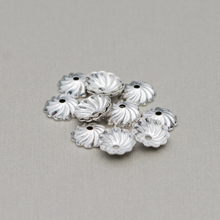 Copas Latón Espiral 7mm 60gr 600pcs Rodio