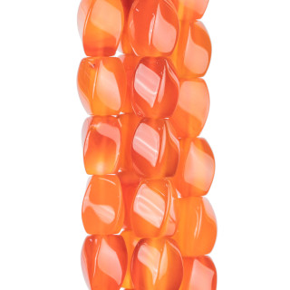 Tonneau Twist Cornaline Rouge 08x12mm