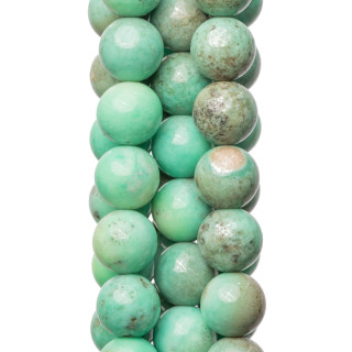 Chrysoprase Brute Ronde Lisse 8-9mm