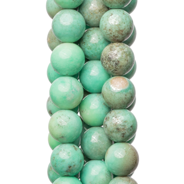Chrysoprase Raw Round Smooth 8-9mm