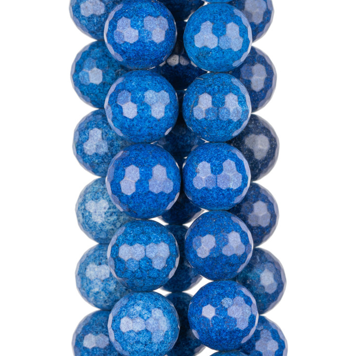 Jaspe Bleu Impérial Facetté 16mm