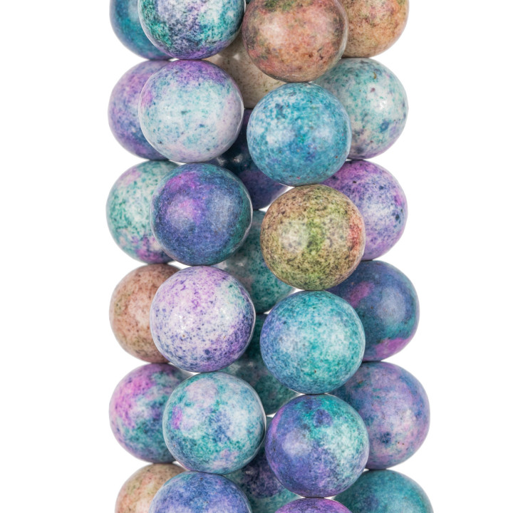 Jaspe Impérial Mix Rond Lisse 16mm