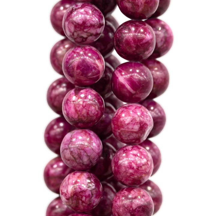 Kaiserlicher roter Jaspis, glatt, rund, 18 mm