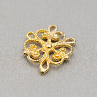 Abstandshalter für Messingverbinder 15 x 18 mm, 80 Stk. Golden