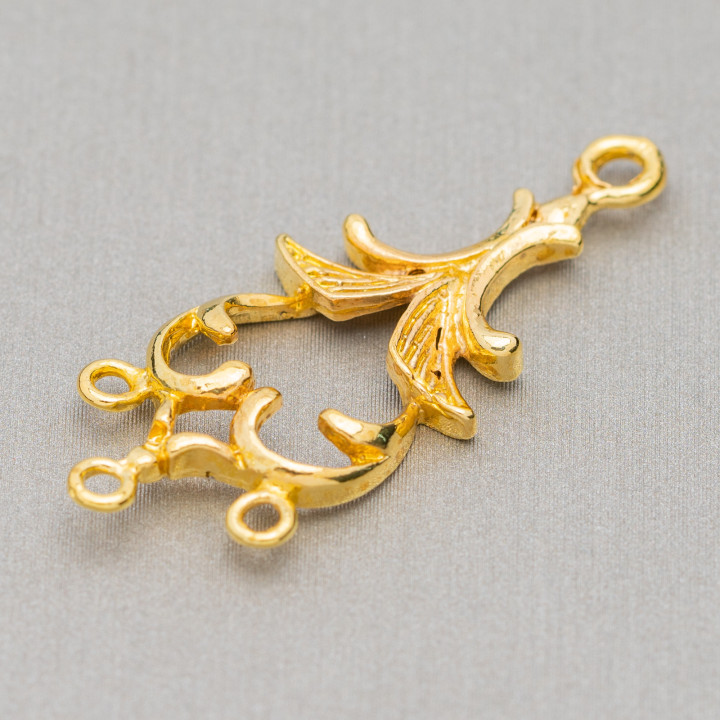 Abstandhalter Messing Kronleuchter 13x33mm 60St Golden