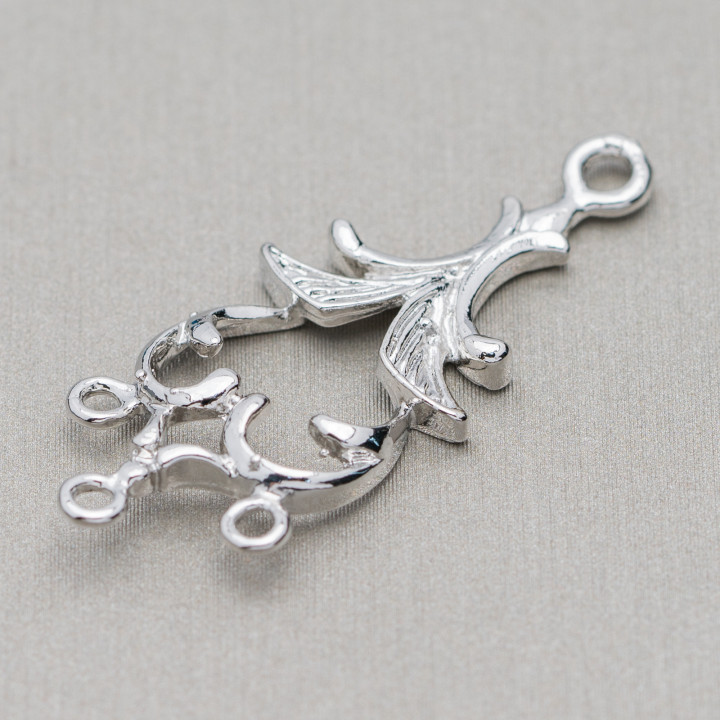 Abstandhalter Messing Kronleuchter 13x33mm 60St Rhodium