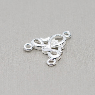 Brass Chandelier Connector Spacer 15x18mm 80pcs Silver