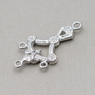 Abstandhalter Messing Kronleuchter 15x28mm 70St Rhodium