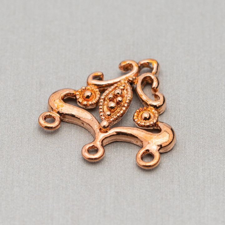 Abstandshalter Messing Kronleuchter 21 x 21 mm 50 Stück Dunkelroségold