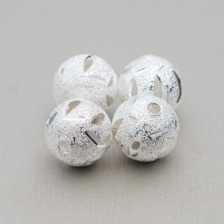 Gebohrter Diamant-Abstandshalter aus Messing, 08 mm, 210 Stück, 60 g