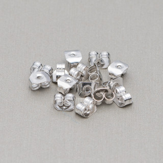 Mèche Papillons Pour Boucles D'oreilles Laiton 120gr Rhodié