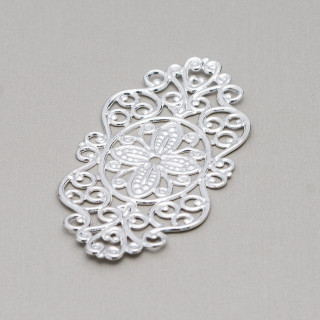 Laiton Filigrane Ovale 28x55mm 22pcs