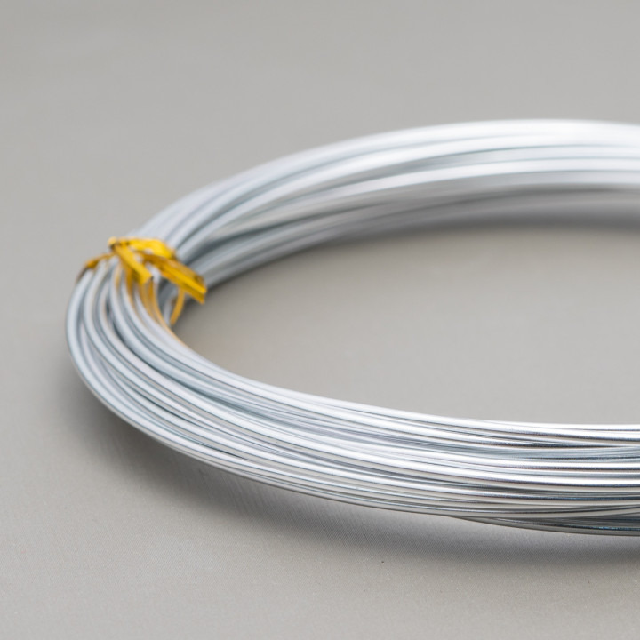 Filo Di Alluminio Modellabile Misura 1,5mm 8 Metri Argentato