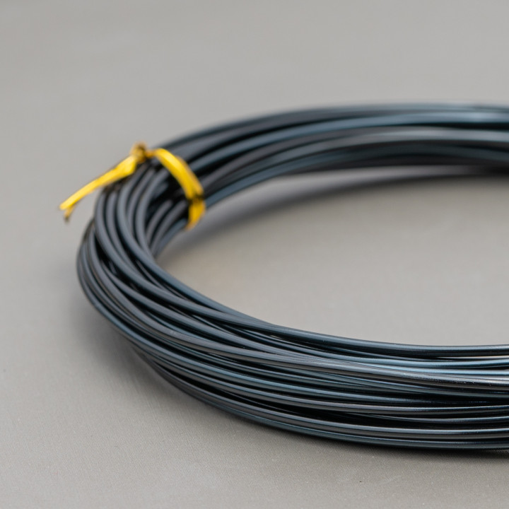 Shapeable Aluminum Wire Diameter 1.5mm 8m Black