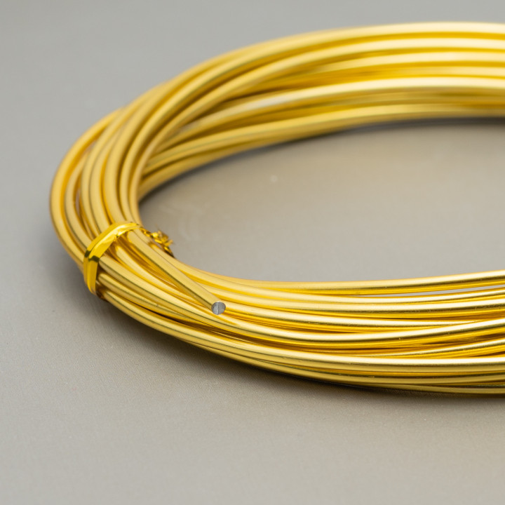 Fil Aluminium Moulable Diamètre 2,0mm 160gr Doré