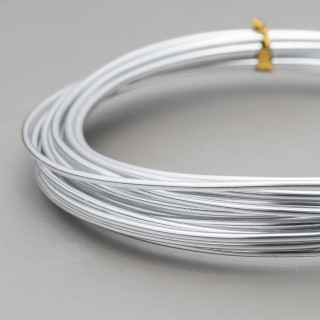 Filo Di Alluminio Modellabile Misura 2,0mm 5 Metri Argentato