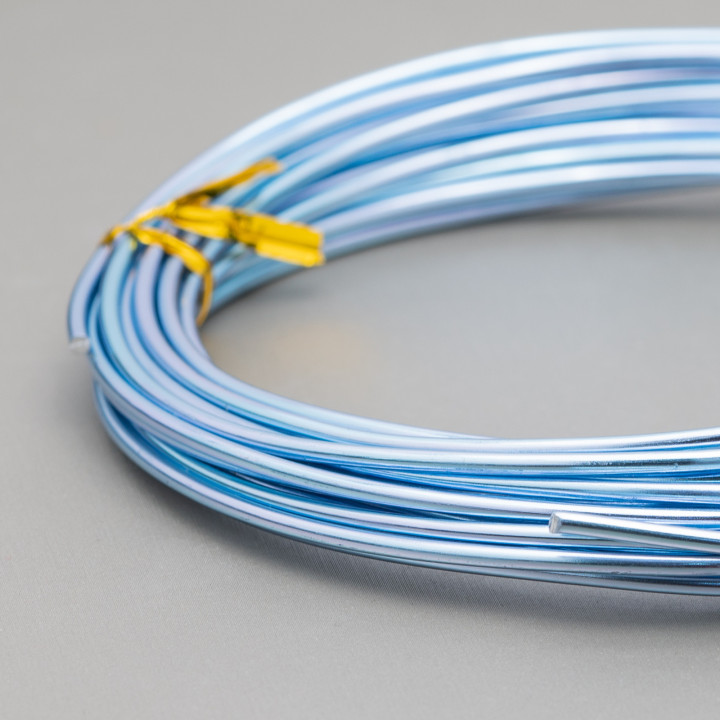 Filo Di Alluminio Modellabile Misura 2,0mm 5 Metri Celeste