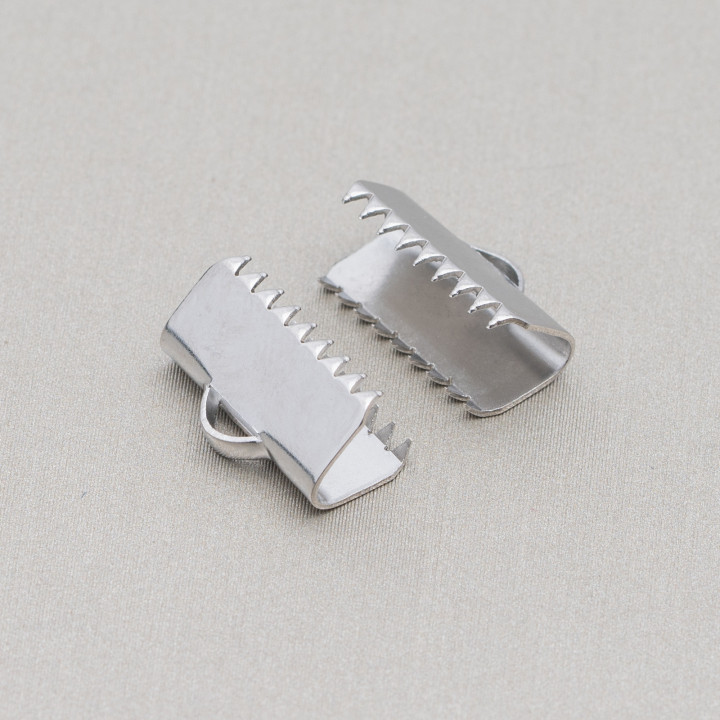 Steel Hook and Loop End Closure for Leather and Rope 13mm 180pcs