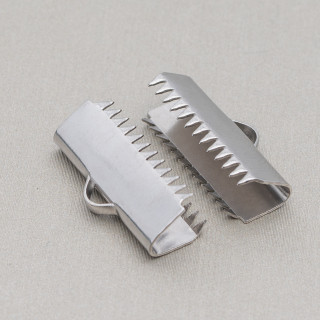 Steel Hook and Loop End Closure for Leather and Rope 20mm 55pcs