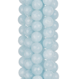 Faceted Aquamarine Jade 08mm