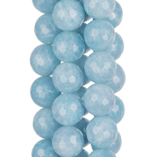 Giada Acquamarina Perlina Tonda Sfaccettata 12mm