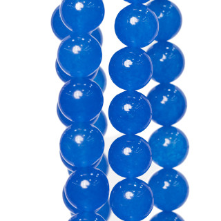 Jade Bleu Glacé Rond Lisse 10mm