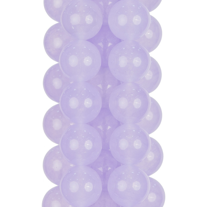 Ice Jade (Icy Jade) Lavender Round Smooth 10mm