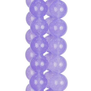 Icy Jade Morado Redondo Liso 8mm