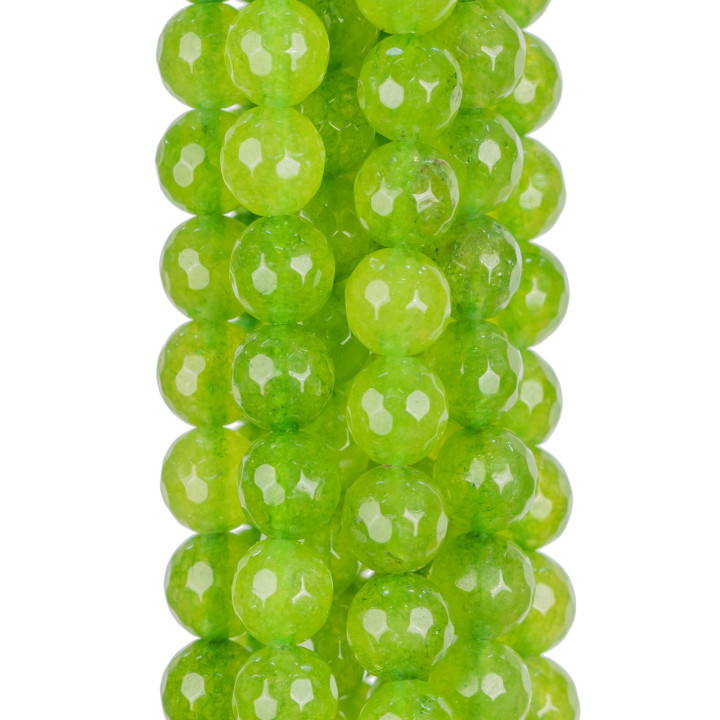 Facettierte Peridot-Jade 06mm