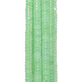 Green Jade Chrysoprase Smooth Tubular Washers 8x3mm