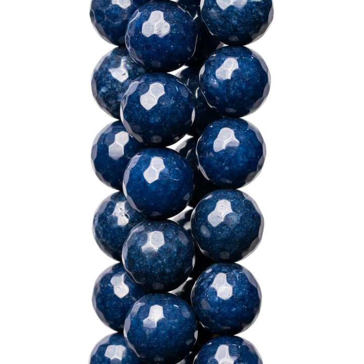 Jade Saphir Facette 18mm