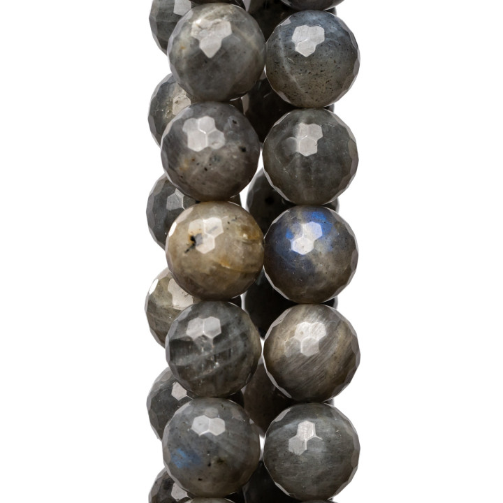 Labradorite Grise Facette (AAA) 12mm