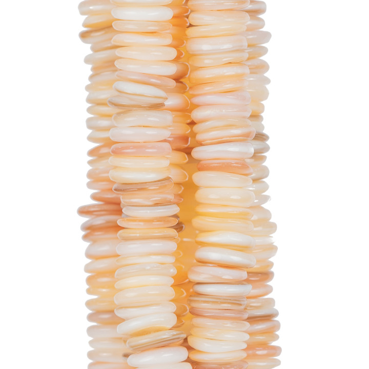 Nácar Cappuccino Rondelle Raw Disco 10mm MOD2