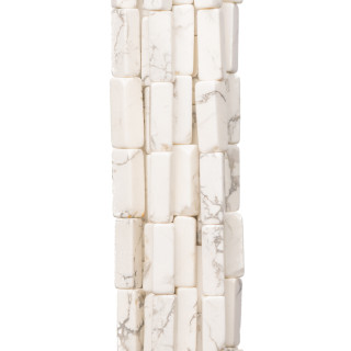 Tubo Paralelepípedo Synt Magnesita Blanca Aulita 4x13mm