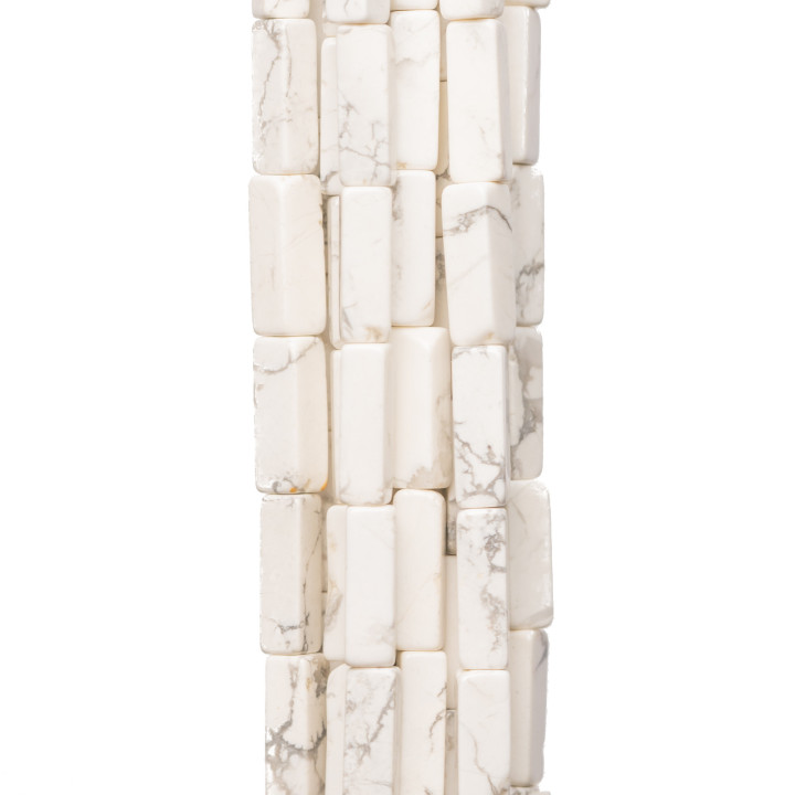 Tubo Paralelepípedo Synt Magnesita Blanca Aulita 4x13mm