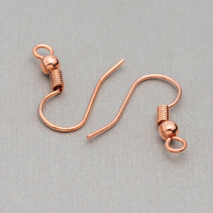 Messinghaken mit Kugeln 250gr 625 Paar Roségold