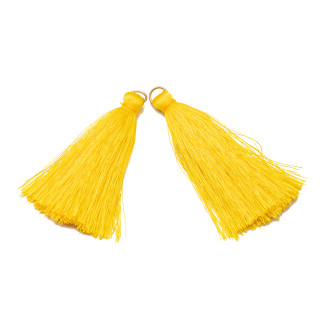 Nappine Con Anellino Di Ottone 6cm 15pz Giallo