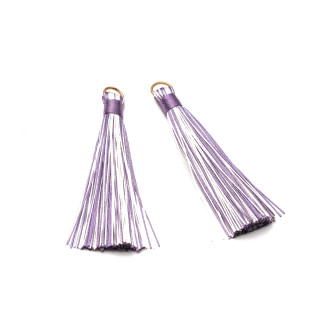 Nappine Con Anellino Di Ottone Dorato 10x80mm 20pz Lilla Mix