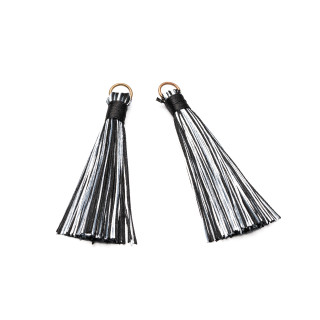 Nappine Con Anellino Di Ottone Dorato 10x80mm 20pz Nero Mix