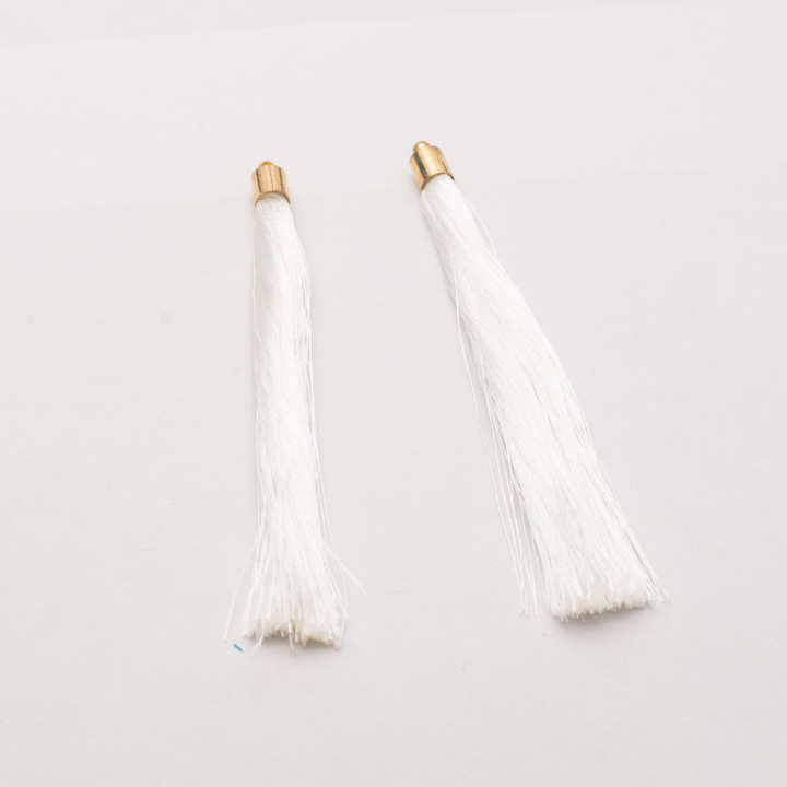 Nappine Con Coppetta Di Ottone 10cm 10pz Dorato Bianco