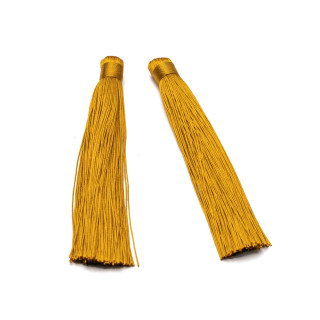 Borlas De Tela 10x120mm 20uds Mostaza