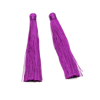 Borlas De Tela 10x120mm 20uds Morado