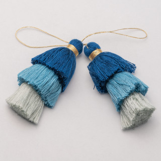 Fabric Tassels 75mm 4pcs MOD13