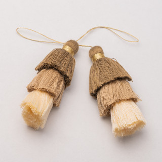 Fabric Tassels 75mm 4pcs MOD17