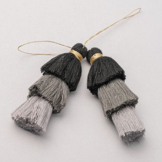 Fabric Tassels 75mm 4pcs MOD3