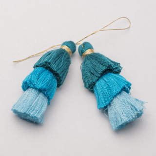 Fabric Tassels 75mm 4pcs MOD4