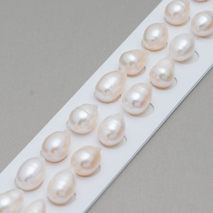 River Beads Cabochon 1 Drop Hole (AWE) 9.5-10.0x14mm 10Pairs