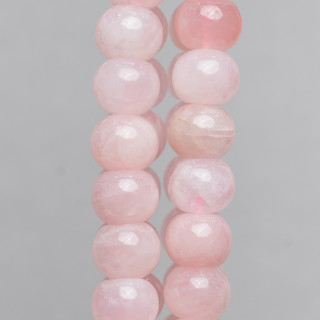 Rose Quartz Smooth Rondelle 8x10mm